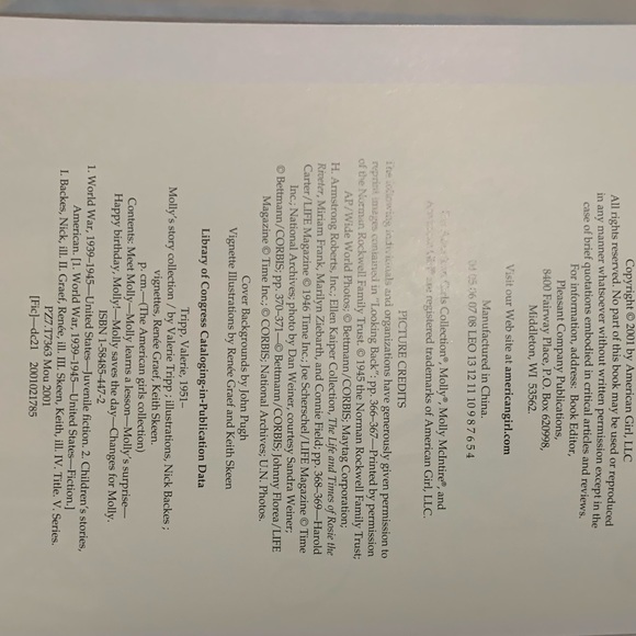 Vintage American Girl Hard Cover Book Limited Edition Molly’s Story Collection - Picture 13 of 16